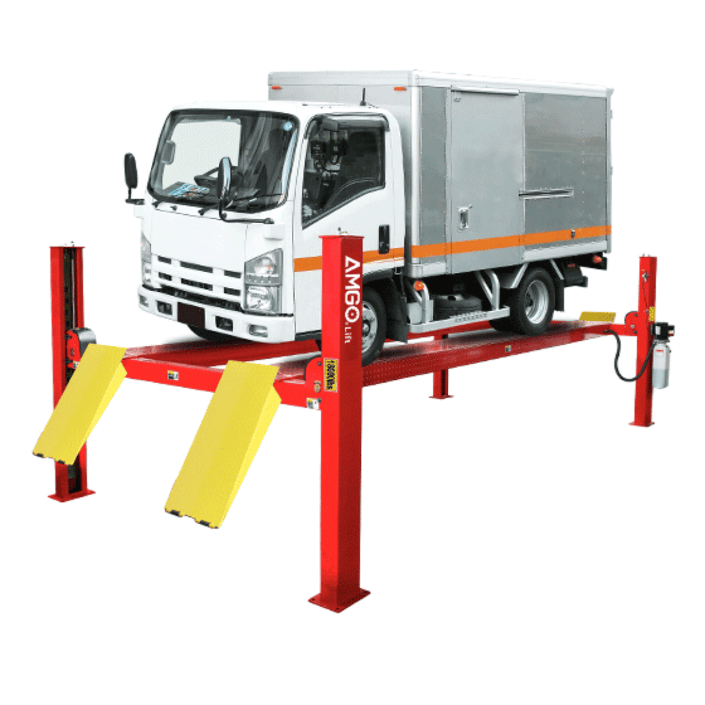 AMGO PRO-18 Heavy-Duty Four Post Lift – 18,000-lb Capacity