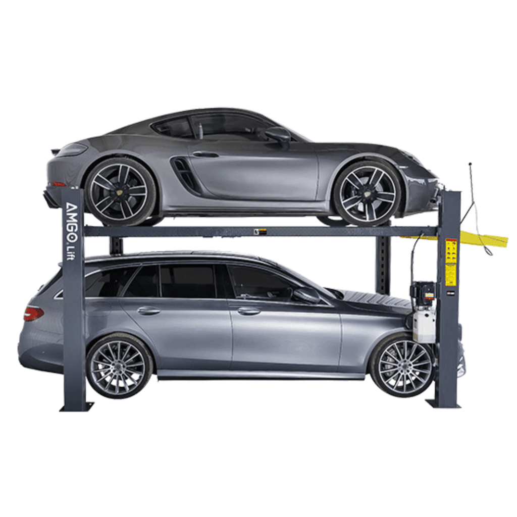 AMGO 408-HP High-Profile Deluxe Four Post Parking Lift – 8,000-lb Capacity