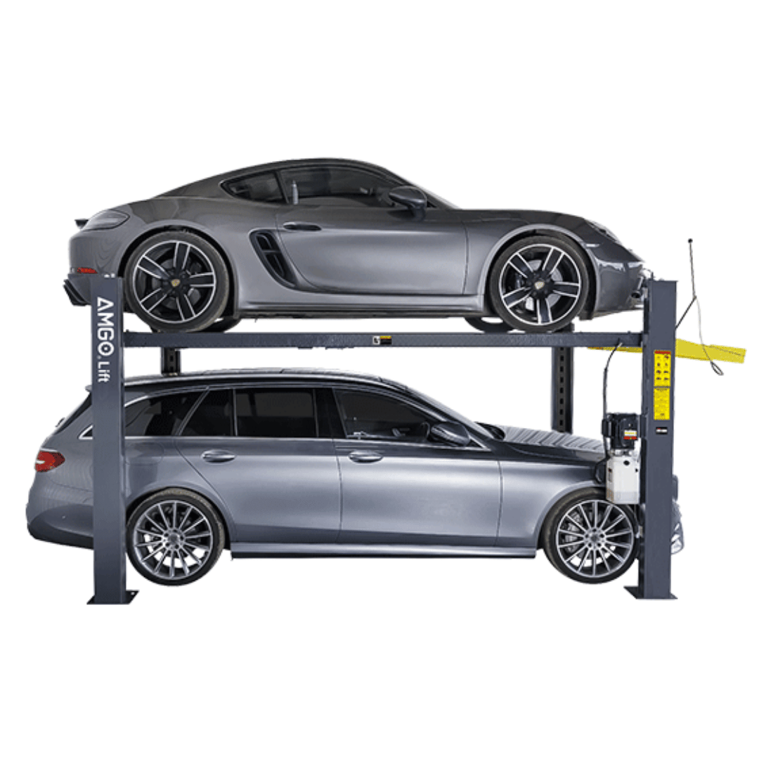 AMGO 408-HP High-Profile Deluxe Four Post Parking Lift – 8,000-lb Capacity