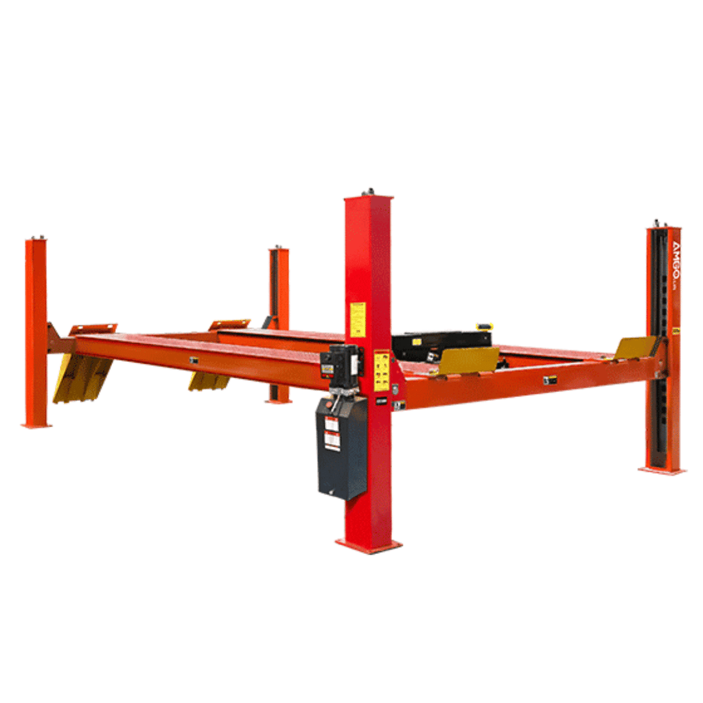 AMGO PRO-30E Extra-Long Super-Duty Four Post Lift – 30,000-lb Capacity