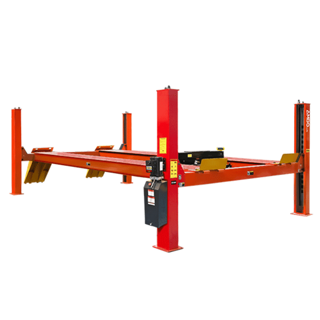 AMGO PRO-30E Extra-Long Super-Duty Four Post Lift – 30,000-lb Capacity