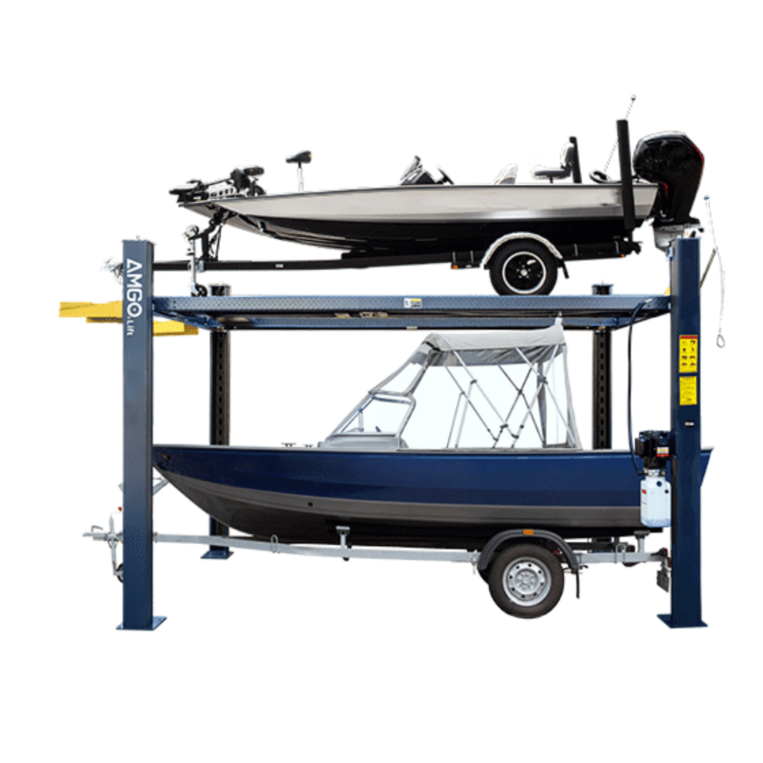 AMGO 408HLX Extended-Height Boat & Wide-Vehicle Storage Lift – 8,000-lb Capacity
