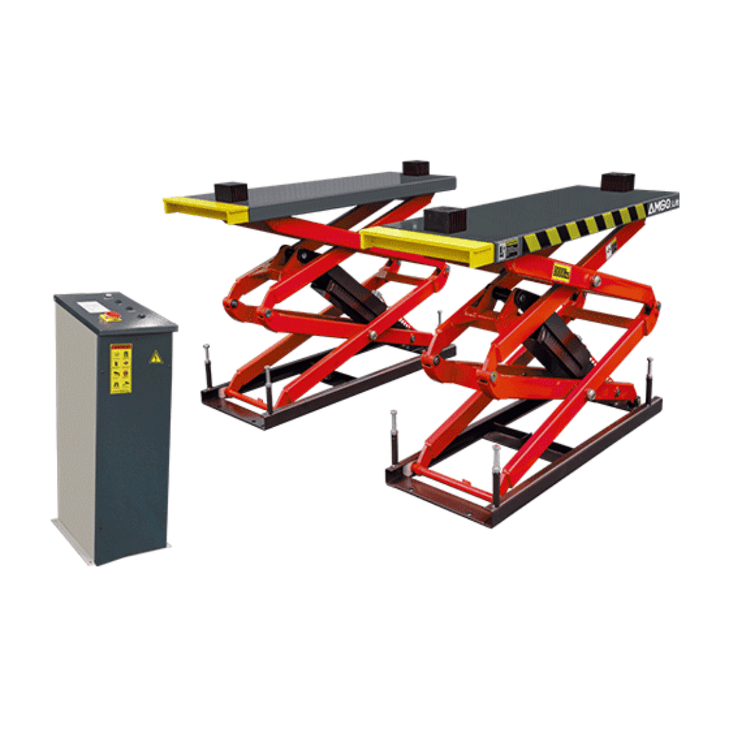 AMGO XL-8F Flush-Mount Full-Rise Scissors Lift – 8,000-lb Capacity