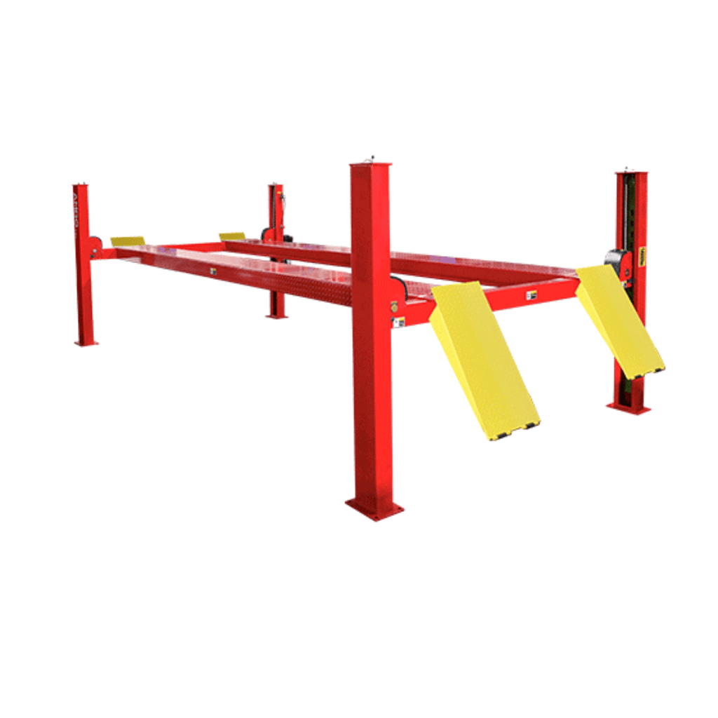 AMGO PRO-14E Extra-Long Four Post Lift – 14,000-lb Capacity
