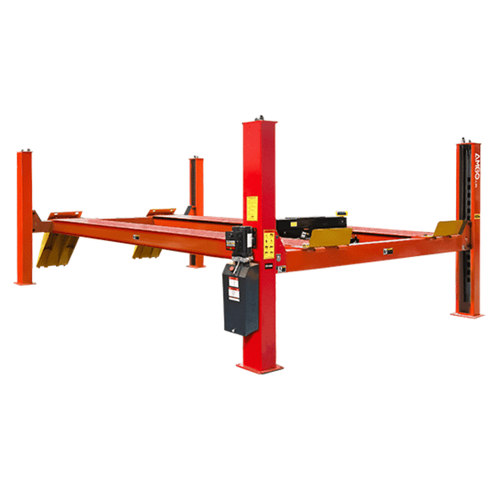 AMGO PRO-40E Extra-Long Super-Duty Four Post Lift – 40,000-lb Capacity