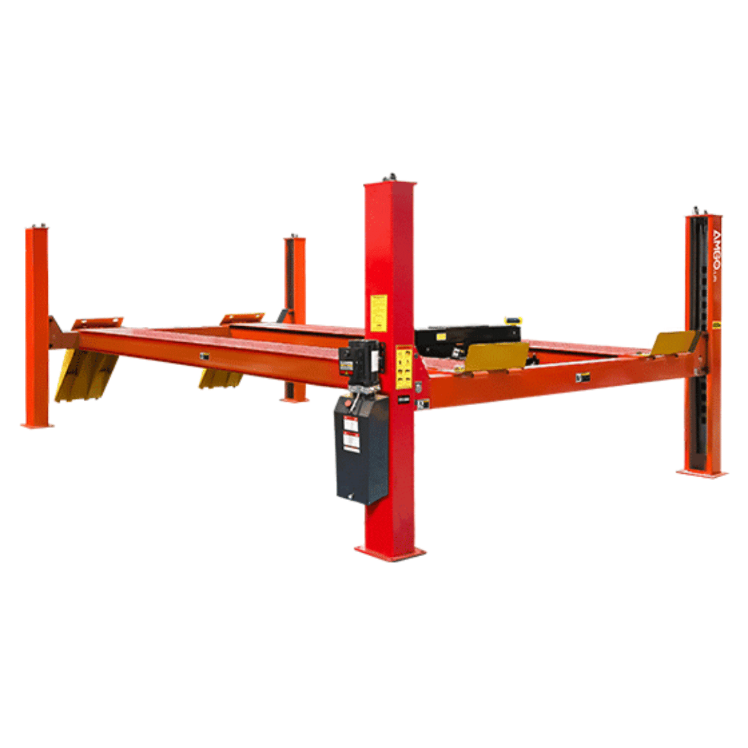 AMGO PRO-40E Extra-Long Super-Duty Four Post Lift – 40,000-lb Capacity