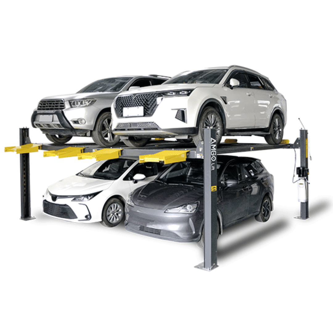 AMGO 409-DPX Extended Double Parking Four Post Lift – 9,000-lb Capacity