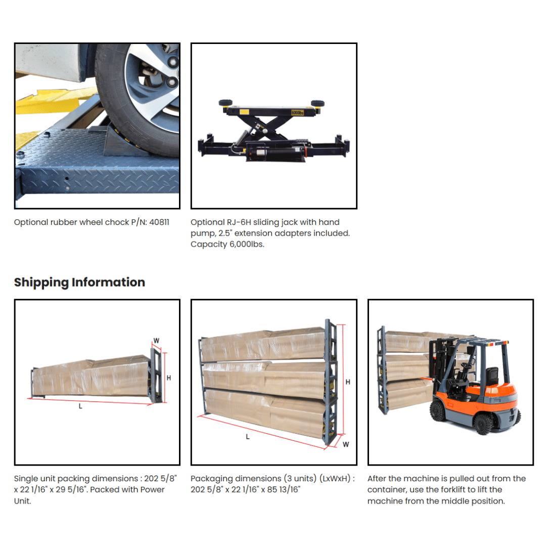 AMGO 409-HP Pro Four Post Parking Lift – 9,000-lb Capacity