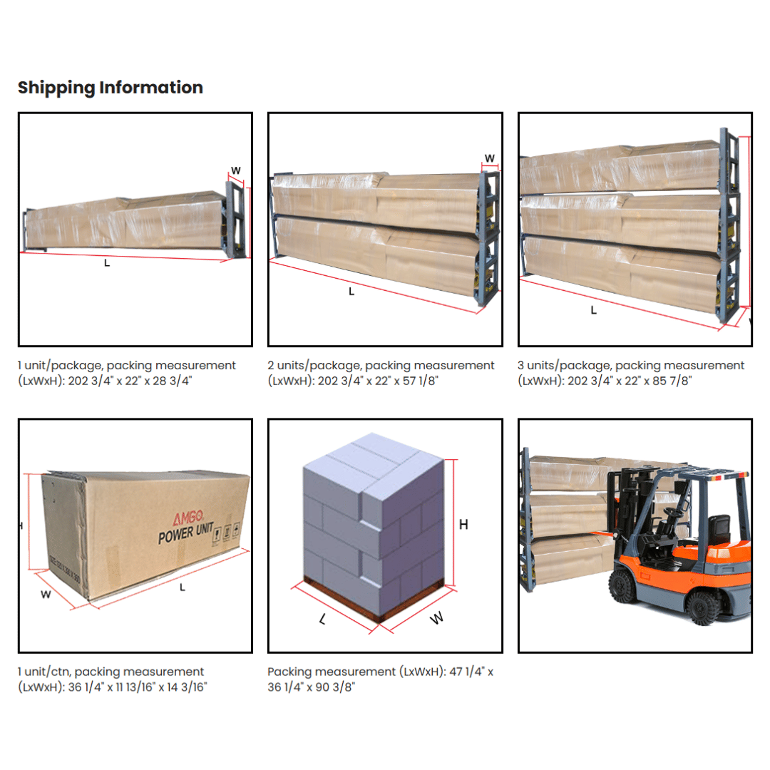 AMGO 409-HPX Extended Boat & Wide-Vehicle Storage Lift – 9,000-lb Capacity
