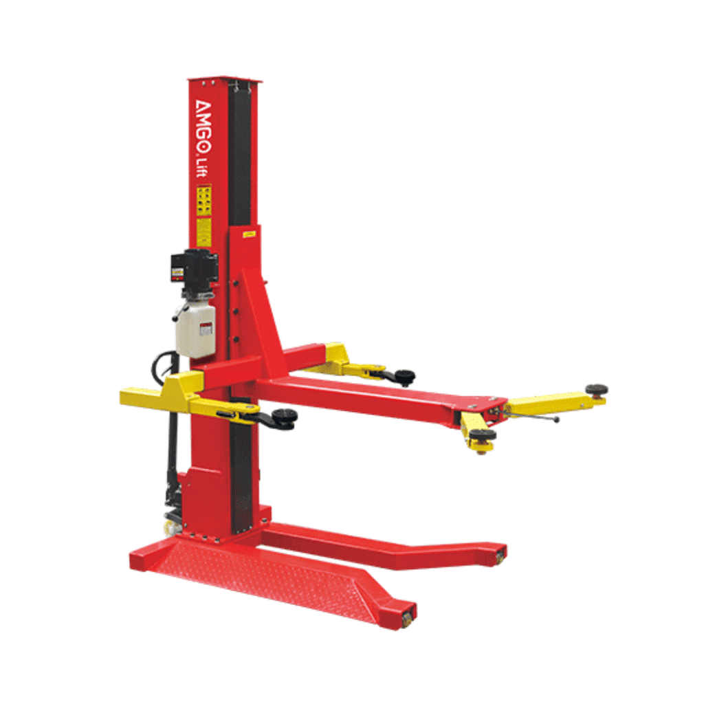 AMGO SML-7 Mobile Single Post Lift – 7,000-lb Capacity